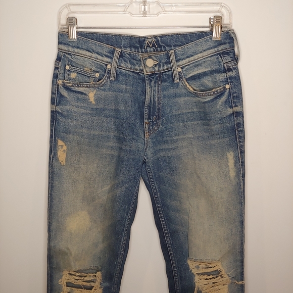 MOTHER The Dropout Fray in Reckless Distressed 24 - Picture 4 of 14